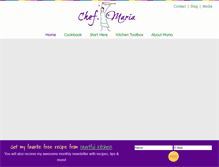 Tablet Screenshot of chefmariacooper.com